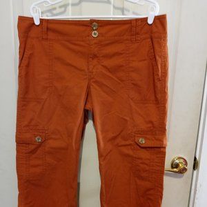 CAbi Orange Cropped Pants